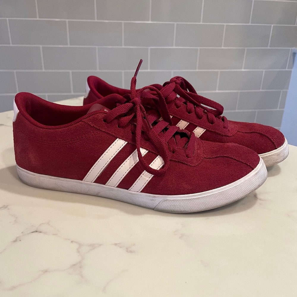 Womens Adidas Courtset Sneakers Red
